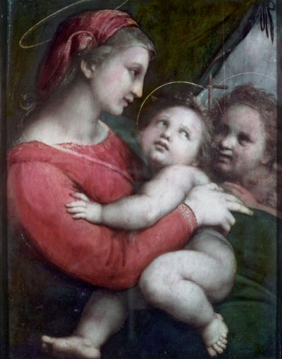 Madonna della Tenda, c.1512 door Raffaello Sanzio Raphael